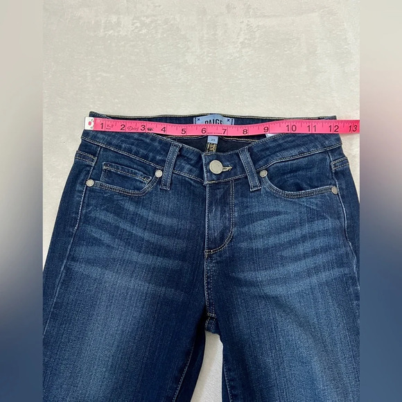 PAIGE Verdugo Ankle Dark Wash Skinny Jean - Size 25 - Picture 9 of 10